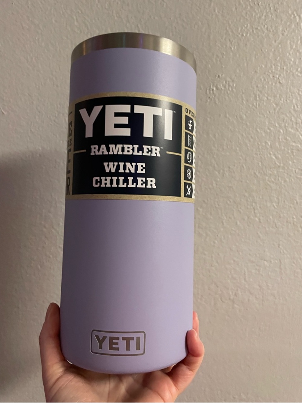 NEW Yeti Wine Chiller Cosmic Lilac color with YETI LANDING PAD